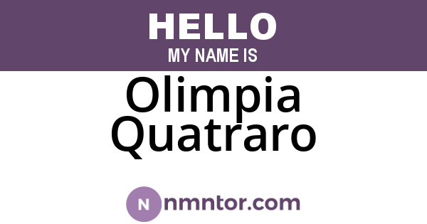 Olimpia Quatraro