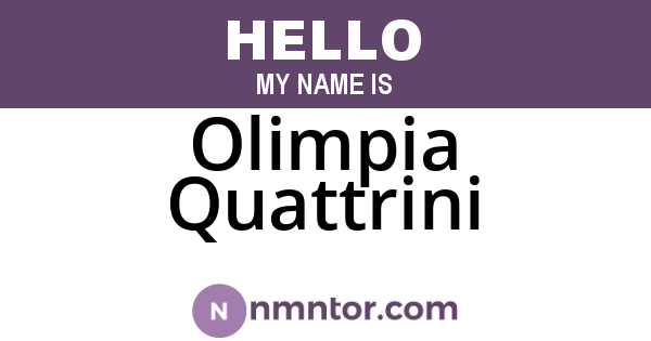 Olimpia Quattrini