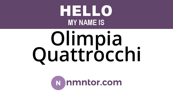 Olimpia Quattrocchi