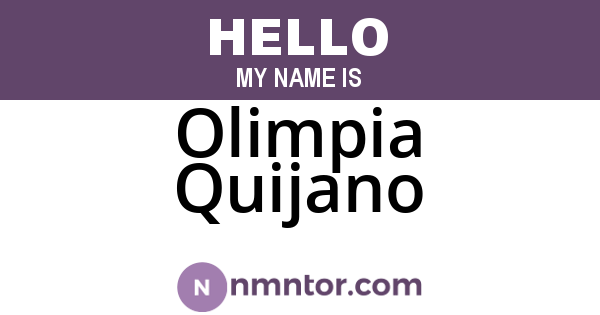 Olimpia Quijano