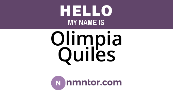 Olimpia Quiles