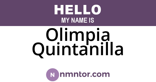 Olimpia Quintanilla