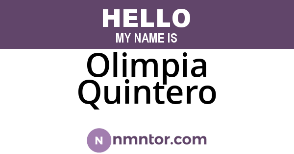 Olimpia Quintero