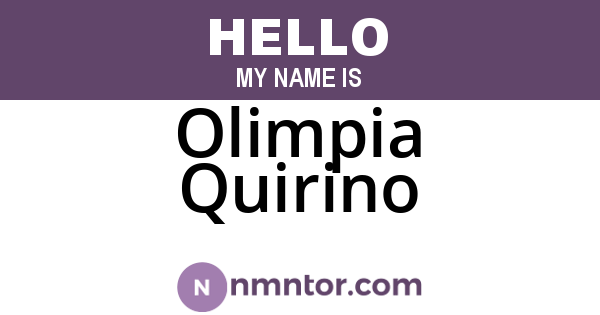 Olimpia Quirino