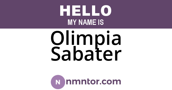 Olimpia Sabater