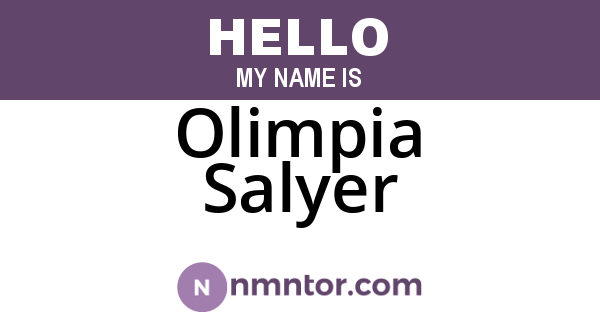 Olimpia Salyer