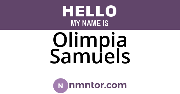 Olimpia Samuels