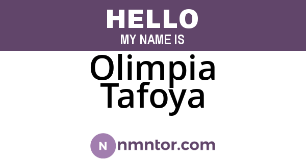 Olimpia Tafoya