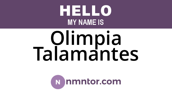 Olimpia Talamantes