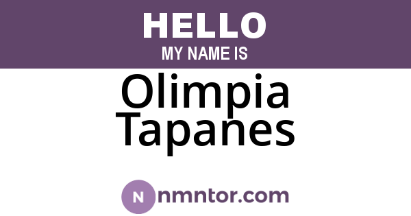 Olimpia Tapanes