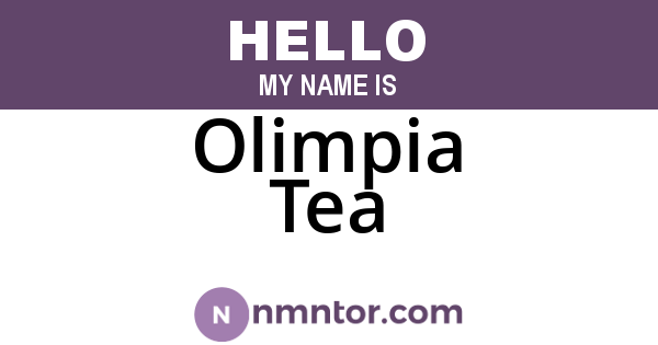 Olimpia Tea
