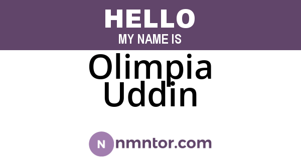 Olimpia Uddin