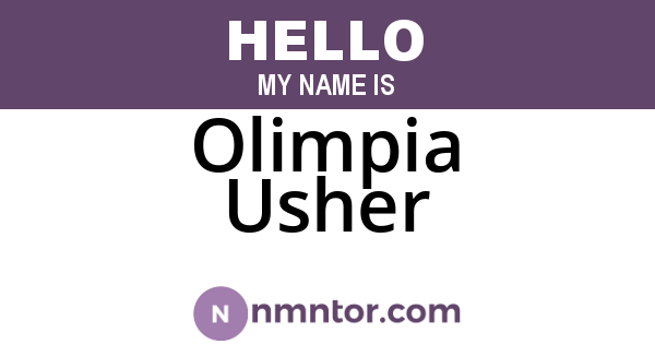Olimpia Usher