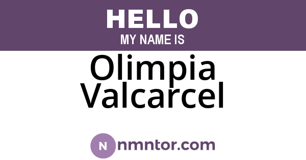 Olimpia Valcarcel