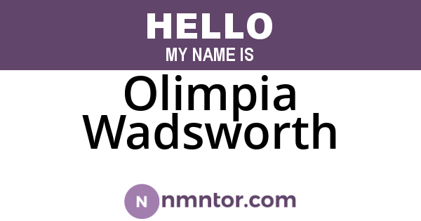 Olimpia Wadsworth