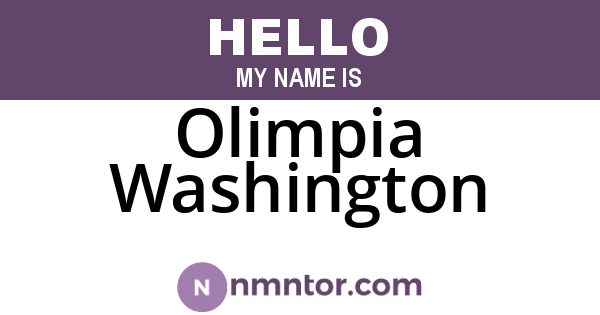 Olimpia Washington