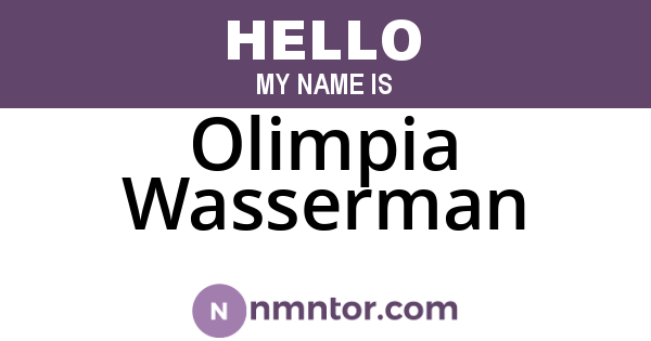 Olimpia Wasserman