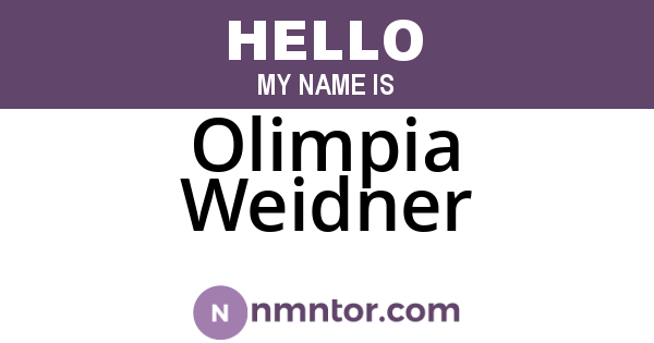 Olimpia Weidner