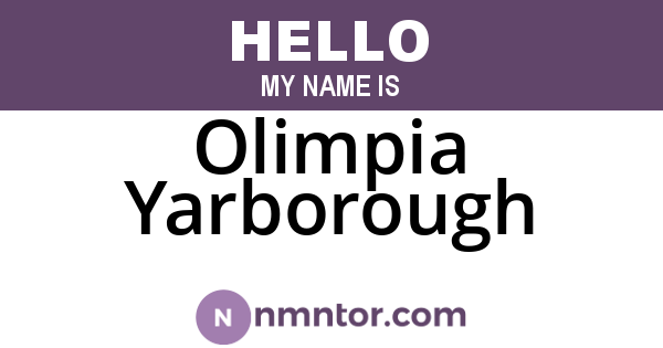 Olimpia Yarborough
