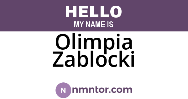 Olimpia Zablocki