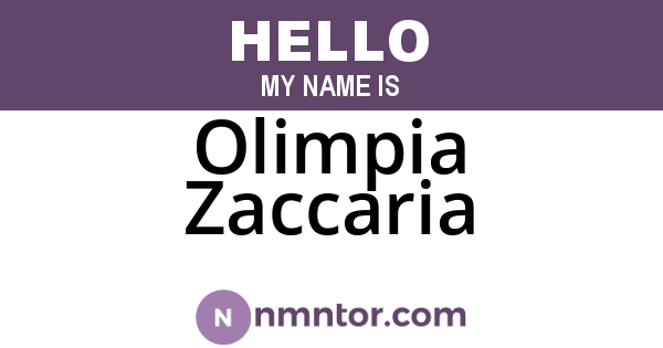 Olimpia Zaccaria