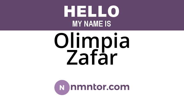 Olimpia Zafar
