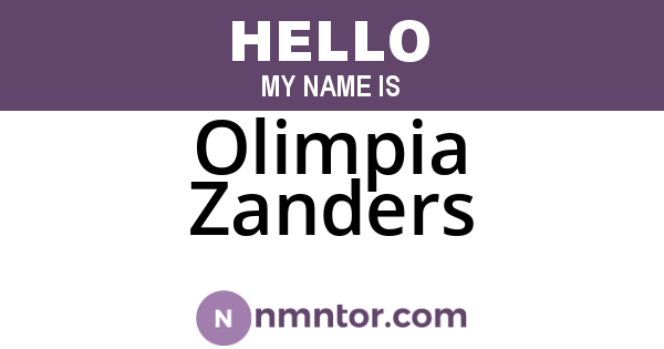 Olimpia Zanders