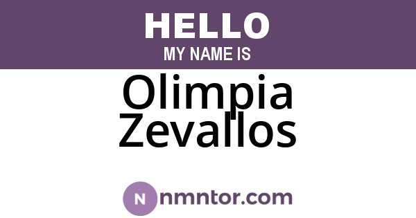 Olimpia Zevallos