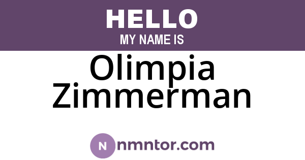 Olimpia Zimmerman