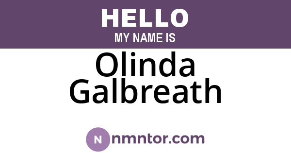 Olinda Galbreath