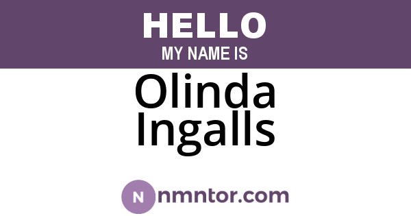 Olinda Ingalls
