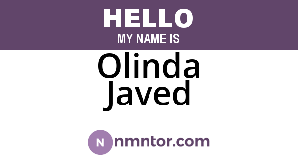 Olinda Javed