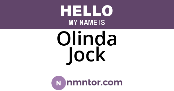 Olinda Jock