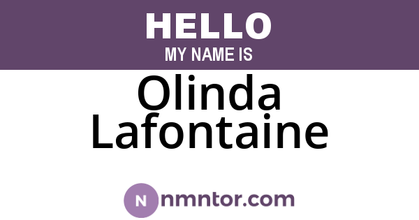 Olinda Lafontaine
