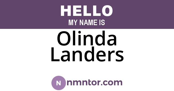 Olinda Landers