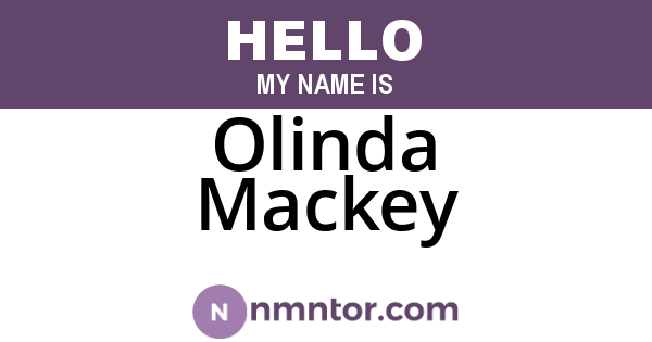 Olinda Mackey