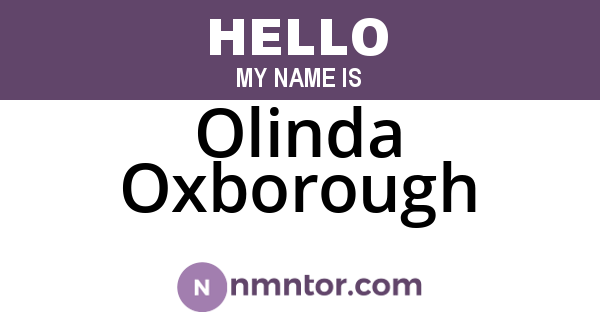 Olinda Oxborough