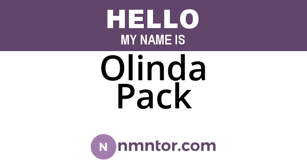 Olinda Pack
