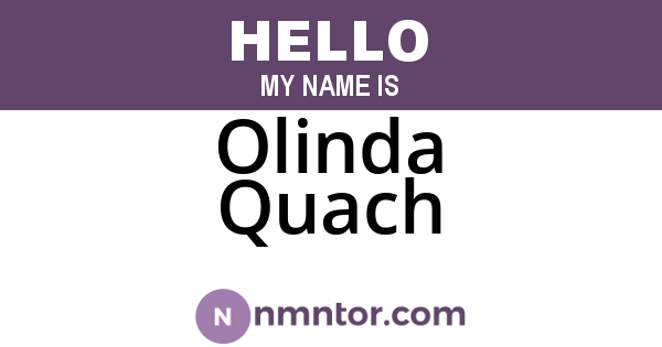 Olinda Quach