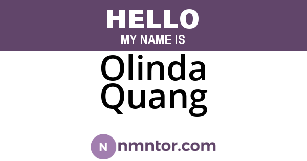Olinda Quang