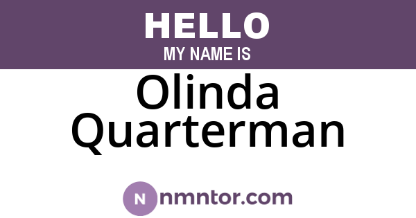 Olinda Quarterman