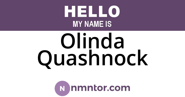 Olinda Quashnock