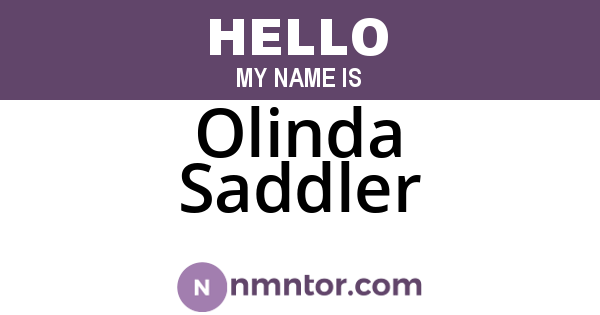 Olinda Saddler