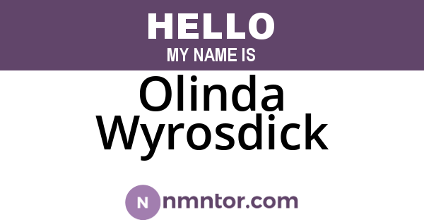 Olinda Wyrosdick