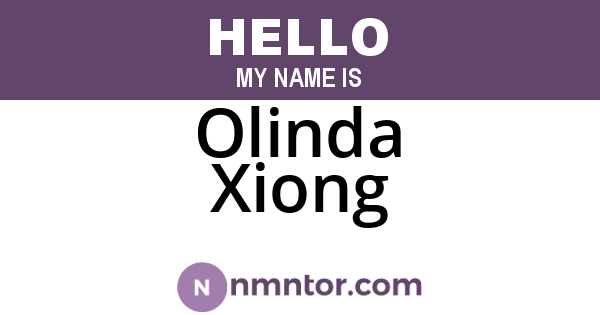Olinda Xiong