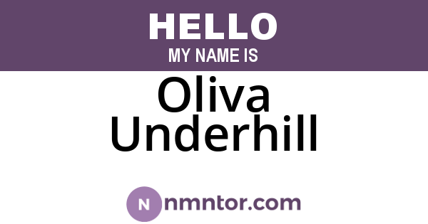 Oliva Underhill
