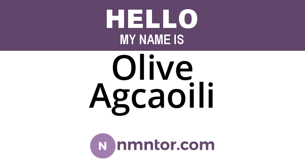 Olive Agcaoili