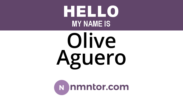 Olive Aguero