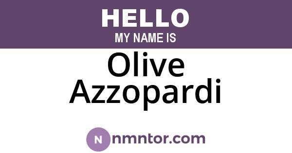 Olive Azzopardi
