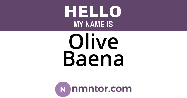 Olive Baena
